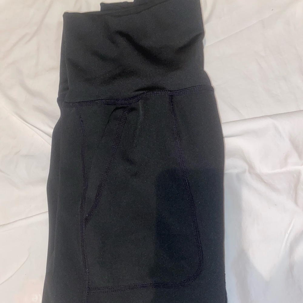 black high rise athletic leggings